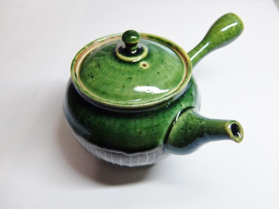 壺屋焼.緑釉.窯変.急須セット 常滑焼急須 淳蔵作織部黒化粧十草 前川淳蔵 黒陶銀彩急須 常滑